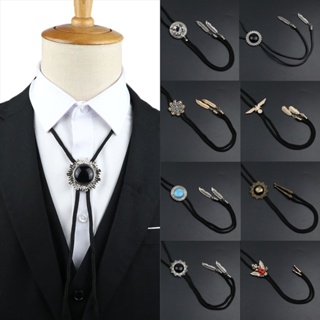 Cowboy Gemstones Bolo Tie For Halloween Carnivals Party Man Teens Shirt  Sweater Costume Accessories Gentleman Tie Bolo Tie Fo