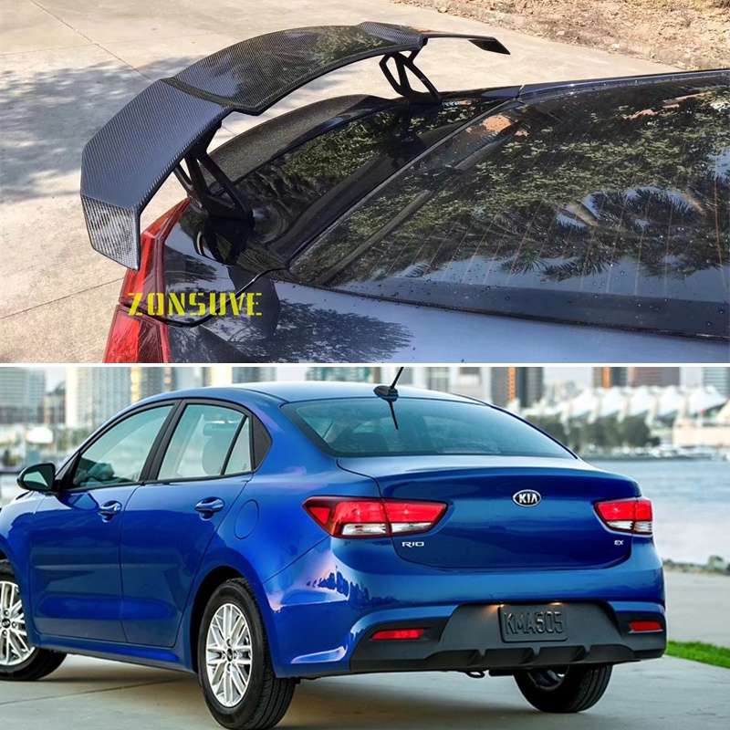 Use For 2017-2022 KIA Rio Spoiler Auto Sedan Rear Wing Body Kit ...