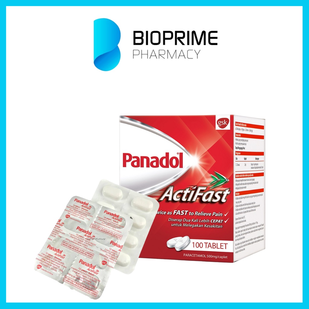 Panadol Actifast 500mg 10's 1 stp Headache Fever Pain relieve