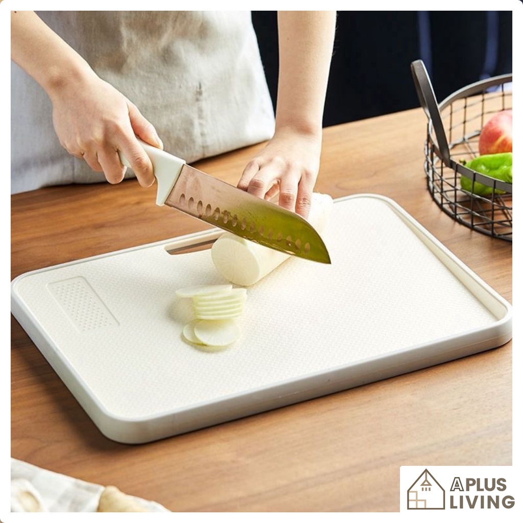 Cutting Board Antibacterial And Mould Proof Wheat Straw Reversible Hygienic Kitchen Slicing
