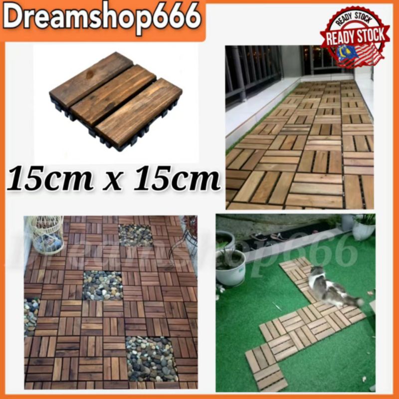 Wooden Floor Mat/Pelapik Lantai Kayu/Wood Flooring Terrace Garden