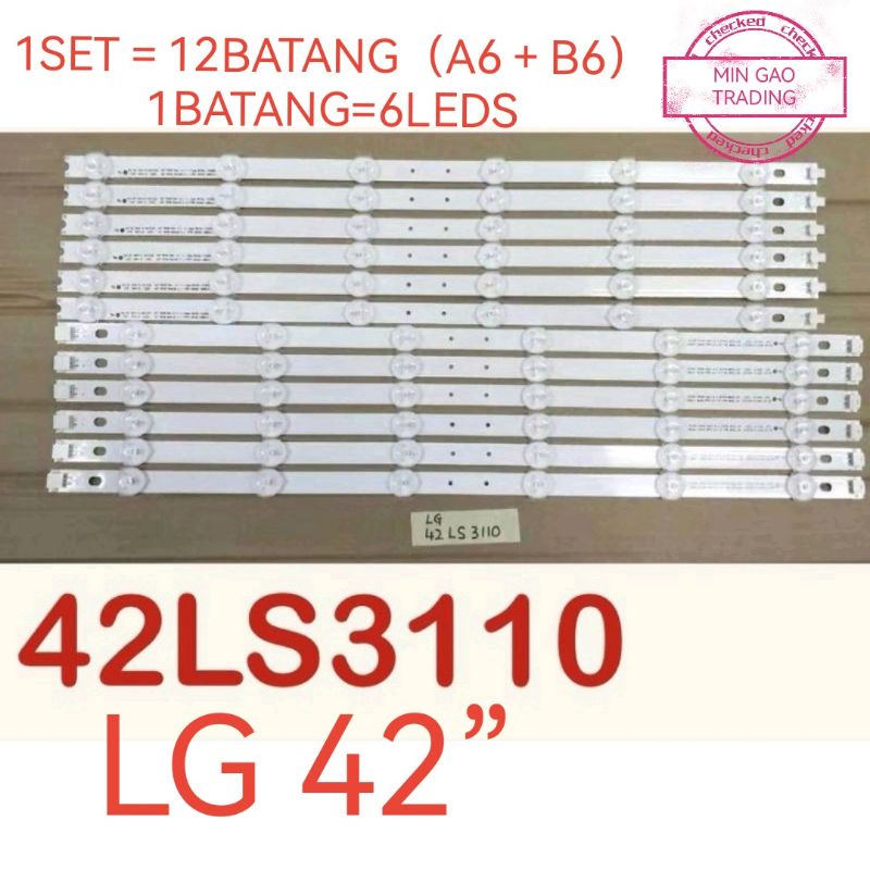 42LS3110 / 42LS3110.ATS LG 42 INCH LED TV BACKLIGHT ( LAMPU TV ) 42 ...