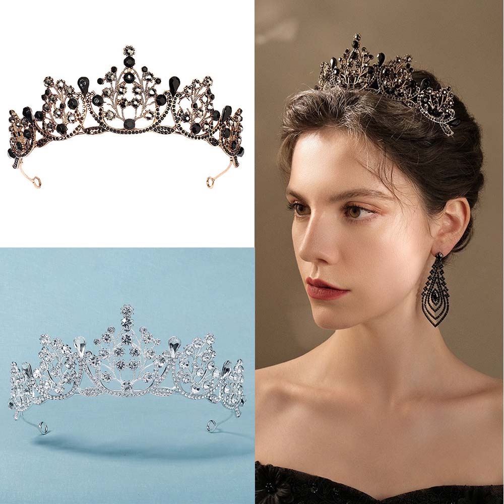 Malaysia Ready Stock ♚Deartiara♚Crystal crown bridal tiara wedding