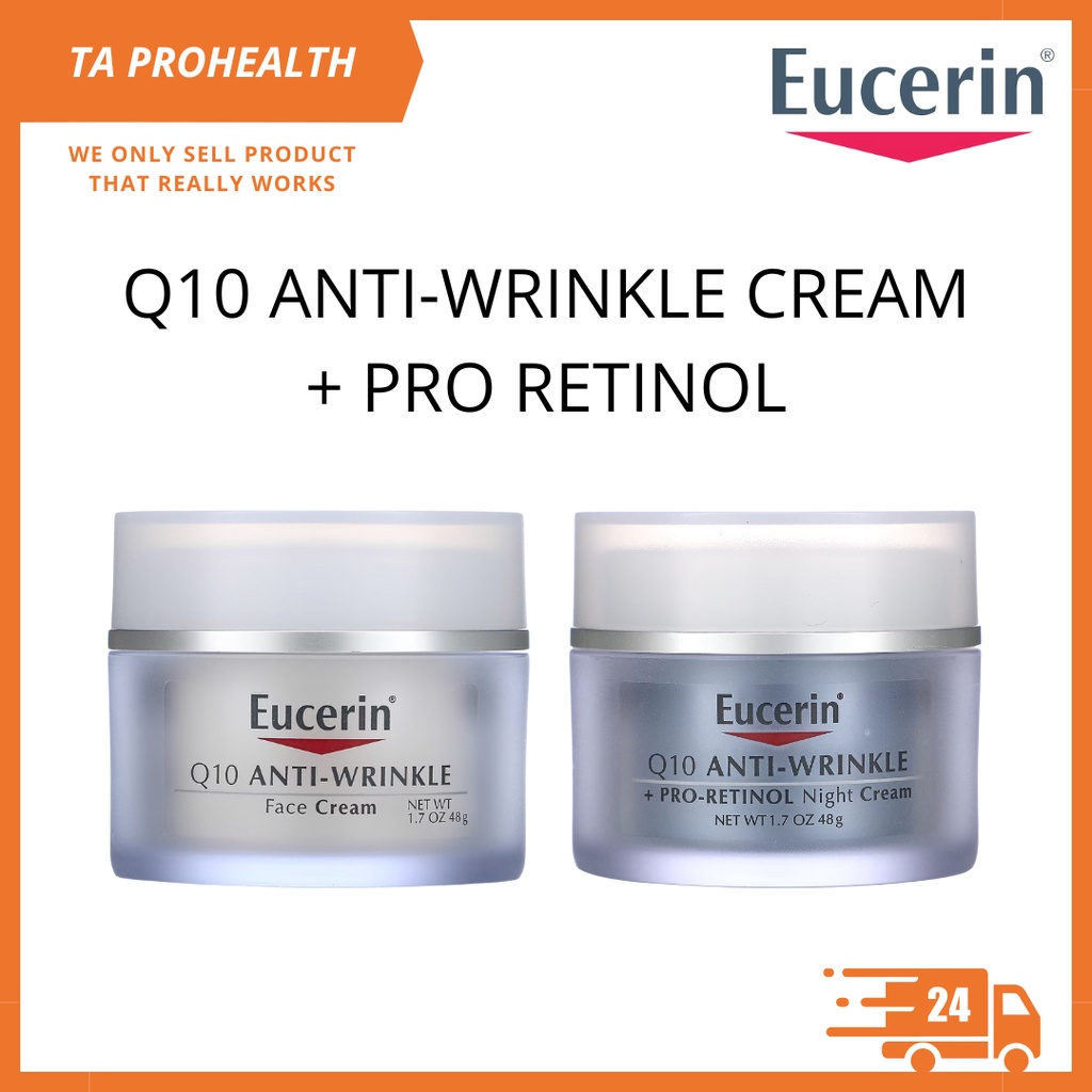 Eucerin Q10 AntiWrinkle Face Cream/ Pro Retinol Night Cream 48g Shopee Malaysia