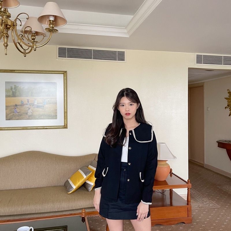 Uju Tweed Outer Shopee Malaysia