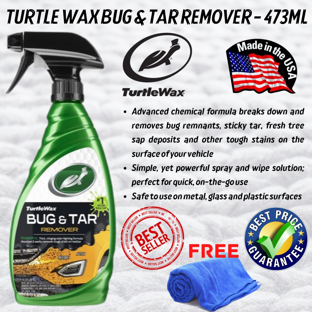 (100 Genuine Product) Turtle Wax Bug & Tar Remover 473ml Shopee