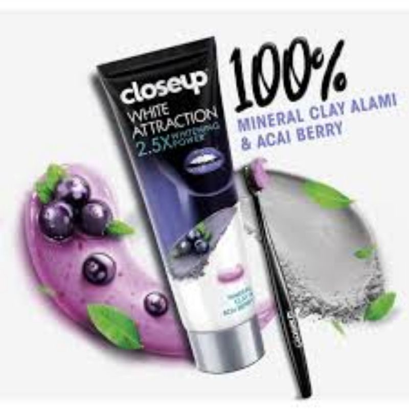Close UP White Attraction Acai Berry 2.5X Whitening Power Toothpaste