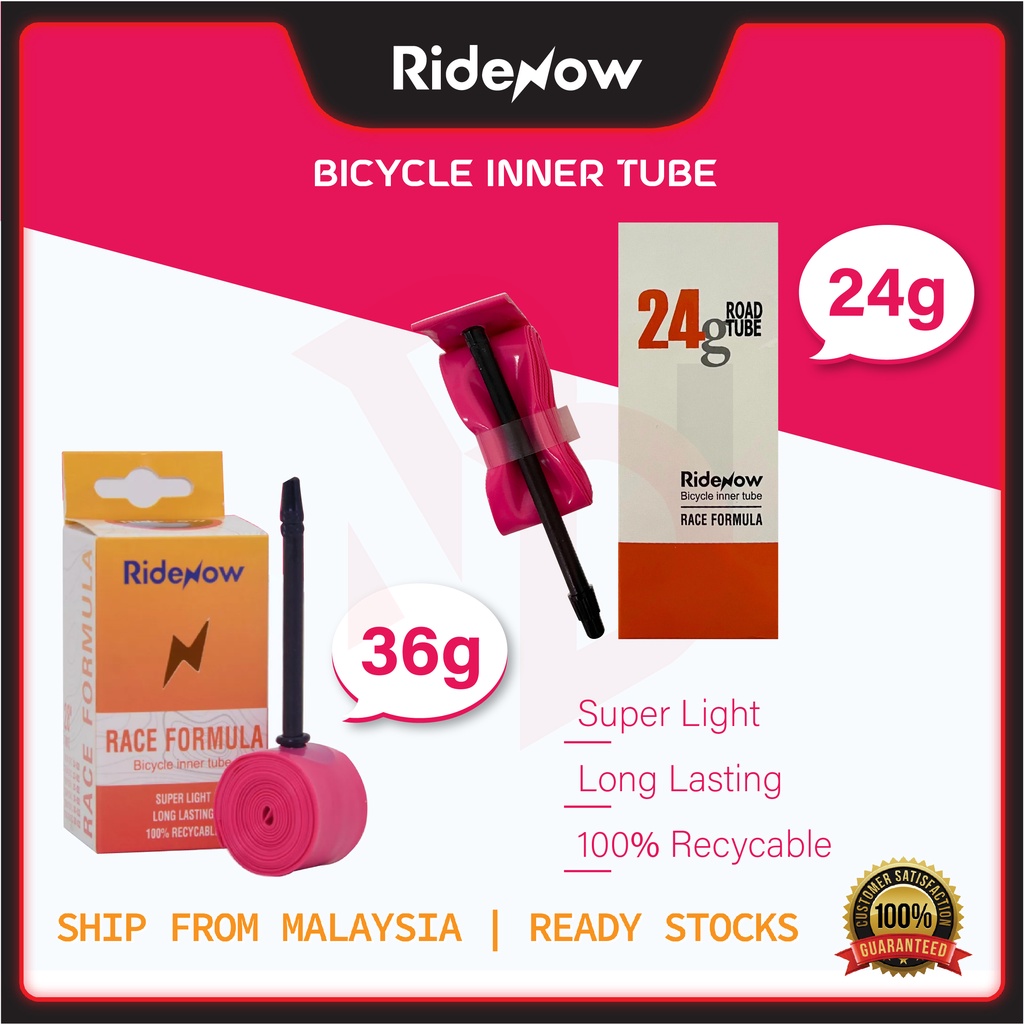 RideNow Ultralight Cycling Inner Tube 700x 18/32C Presta Valve FV65MM ...