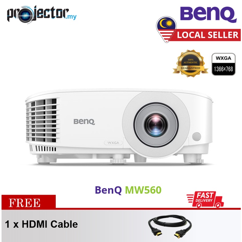 Proyector DLP BenQ MW560 WXGA (1280x800) HDMI 4,000 Lúmenes