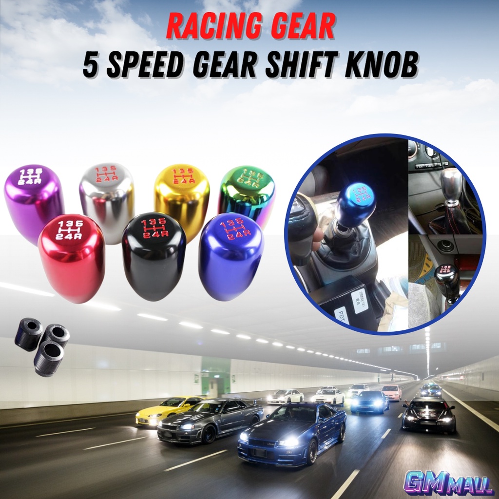 5 SPEED RACING GEAR SHIFT KNOB Type R JDM Gear Shift Car Gear Knob