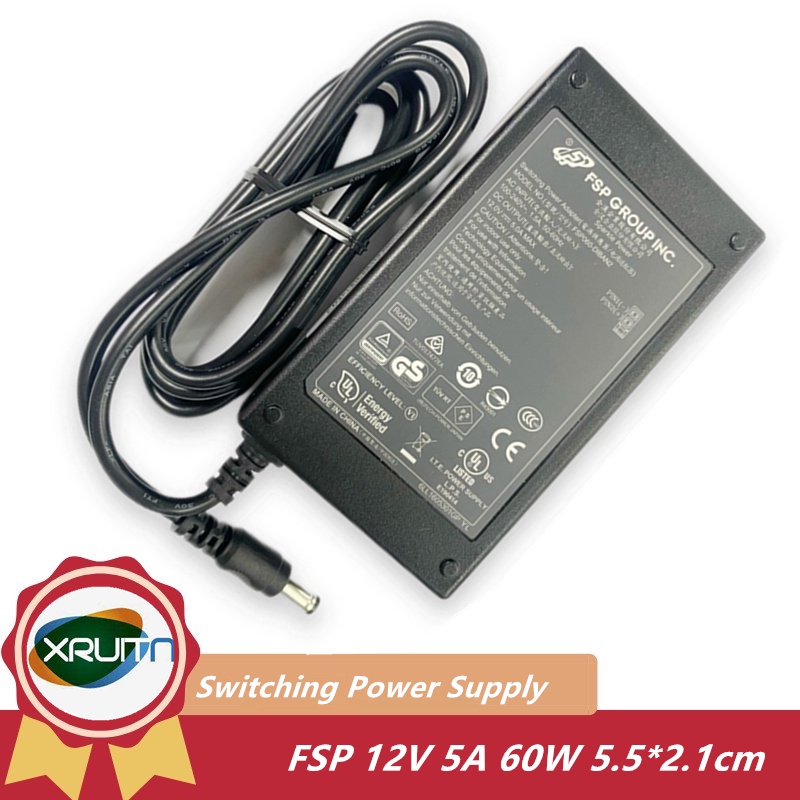 Genuine FSP 12V 5A 60W FSP060-DHAB3 AC Adapter Charger  FSP060-DBAE1/DBAB11/DIBAN2/DBAB Switching Power Supply