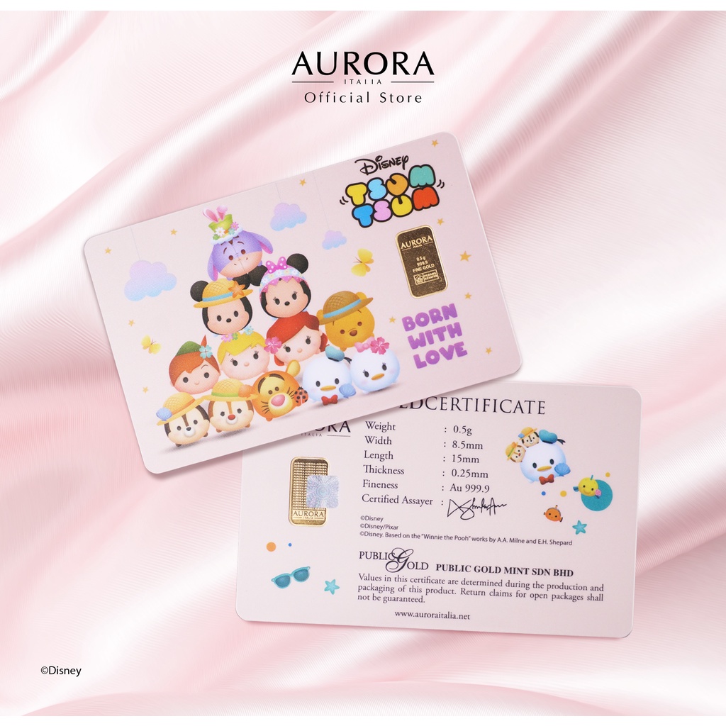 DISNEY X AURORA ITALIA (0.5g) 999.9 Disney Tsum Tsum New Born Limited ...