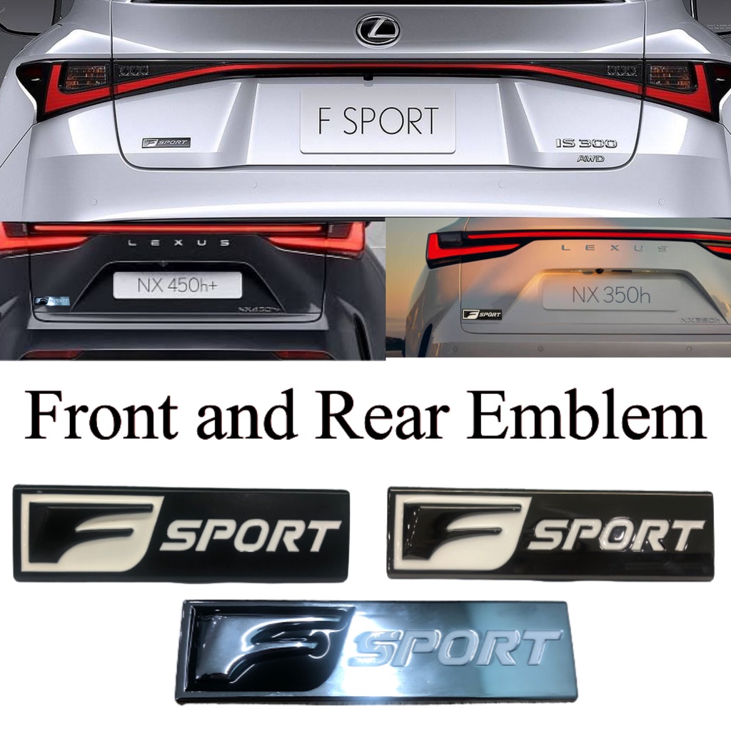 OAPC 1pcs F Sport Front and Rear Emblem Sticker Badge (Good Quality ...