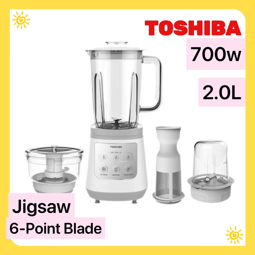 Toshiba Sharktooth Blades Blender With Grinders, Food Processor, Juice