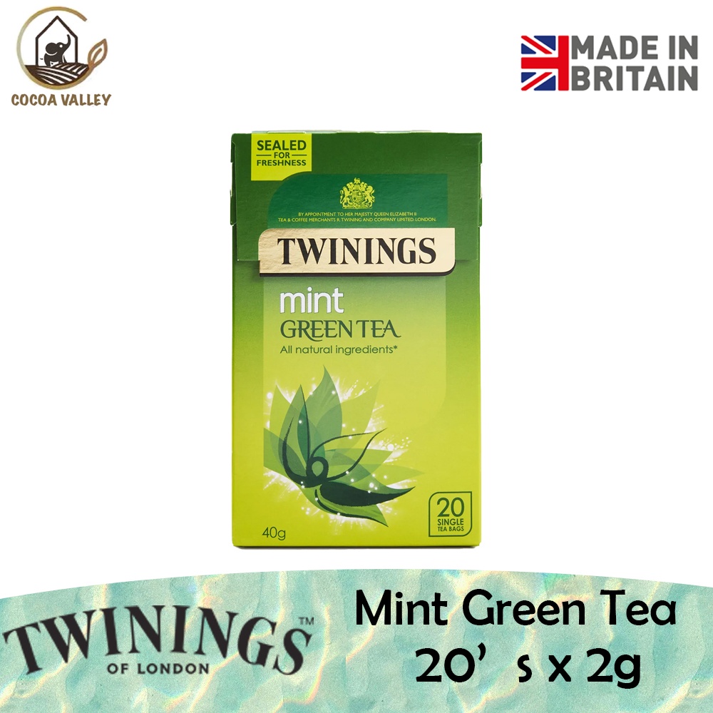 Twinings Mint Green Tea 20's x 2g (40g) (Made in UK) Shopee Malaysia
