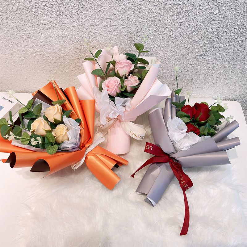 Beautiful Soap Roses Bouquet Medium Size Flower Bunga Artificial ...