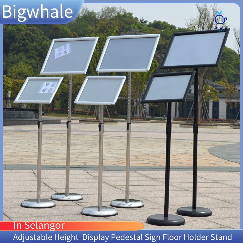 【Local delivery】A4 Display Stand Adjustable Height Round Corner sign ...