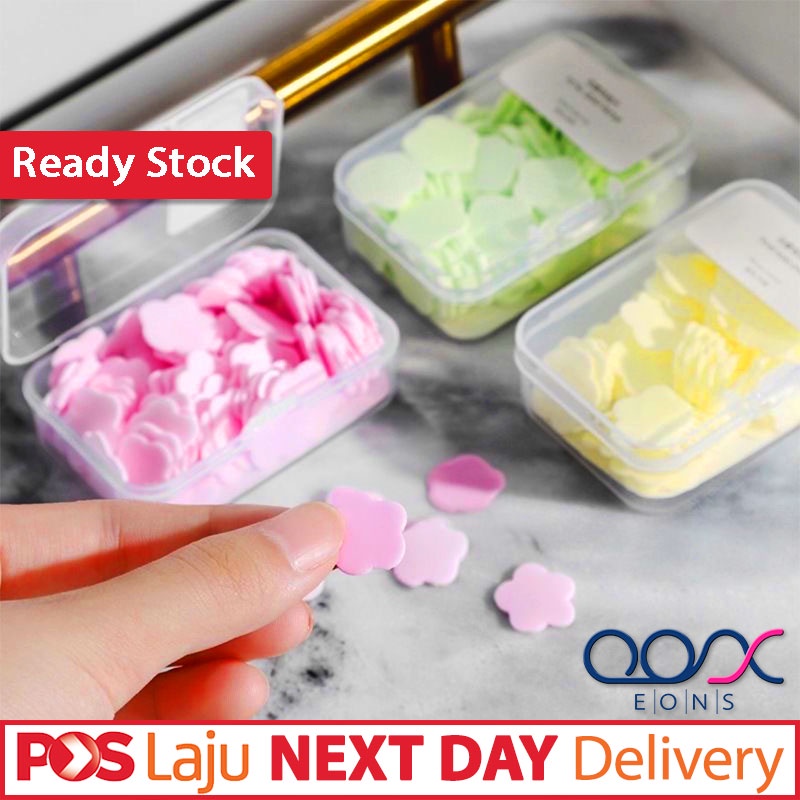 💖 EASY TRAVEL SIZED 💖 Disposable Flower Hand Soap Paper Environmental ...