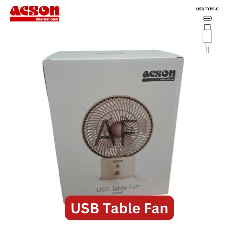 ACSON ATF06C RECHARGEABLE / PORTABLE USB TABLE FAN Shopee Malaysia