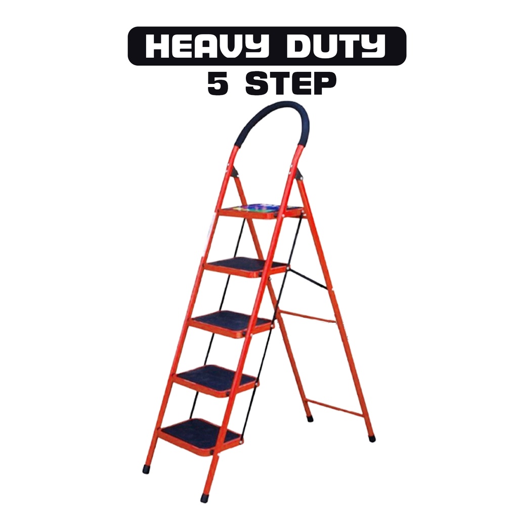 3/4/5/6 Heavy Duty Step Ladder Foldable Stool Ladder With Handle Tangga