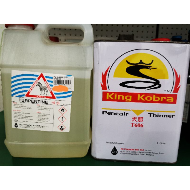Thinner Cobra / Turpentine Zebra (1 gallons) | Shopee Malaysia