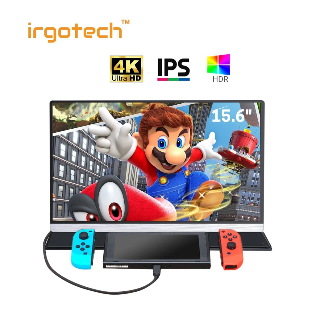 [ Local Ready Stocks ] IRGOTECH Portable Gaming Monitor 4K IPS Monitor ...