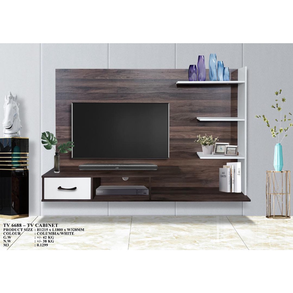 Modern Design Hall Mounted Tv Shopee Malaysia