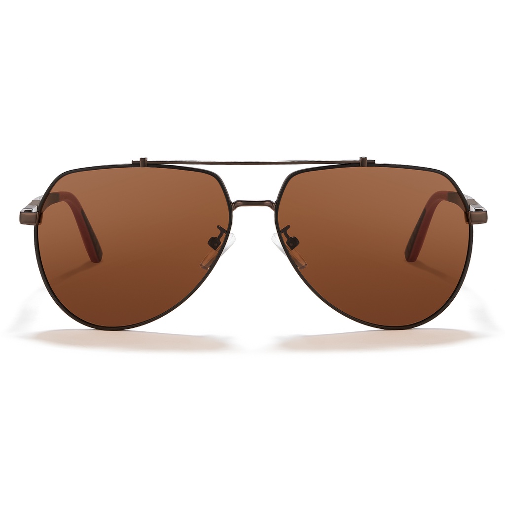Cyxus Polarized Sunglasses For Men Women Protection Metal Sport Eyeglasses Anti Glare Shades