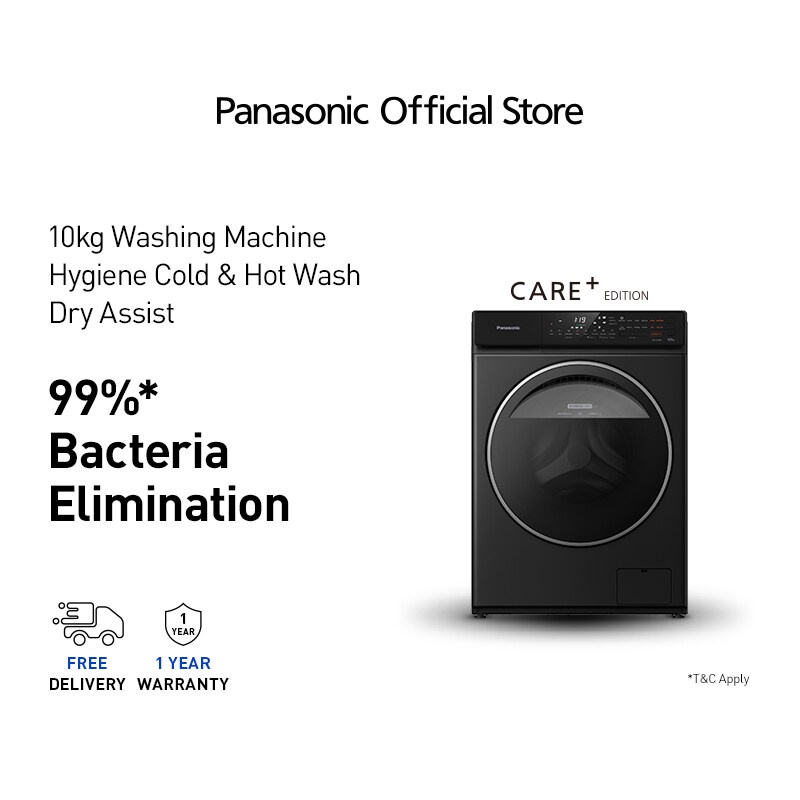 PANASONIC NAV10FR1BMY CARE+ EDITION 10KG FRONTLOADING WASHING MACHINE