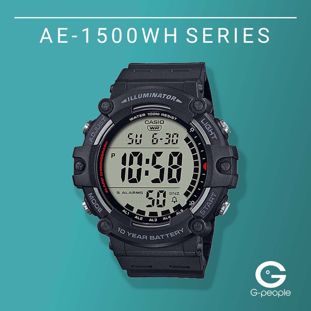 AE-1500WH-1AV / AE-1500WH-1A / AE-1500WH DIGITAL WATCH 100% ORIGINAL ...