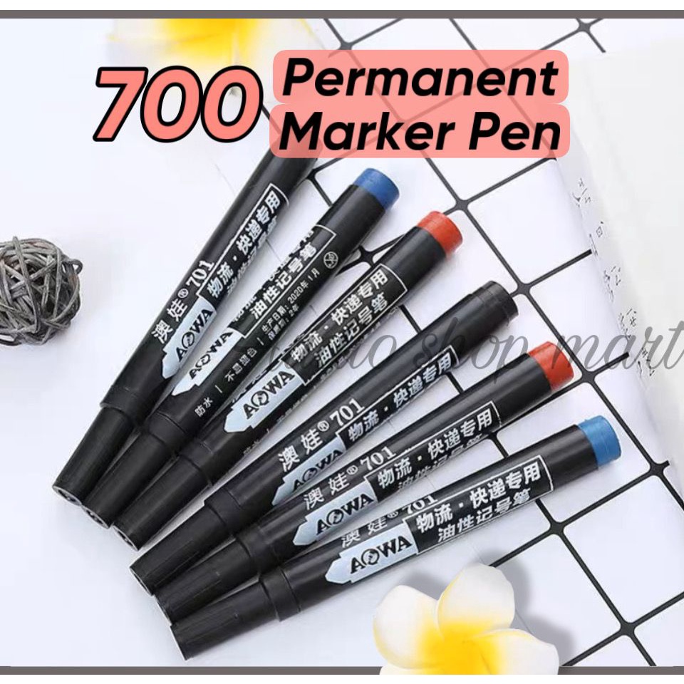 700 Permanent Marker Pen/Bullet Point/ Refillable Ink Office Stationery ...