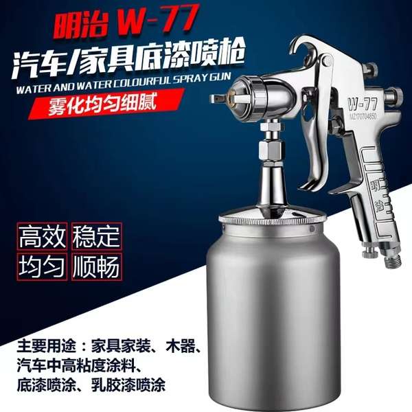 Japan Meiji Spray Gun w-77 Car Paint Boutique Grab High Atomizing ...