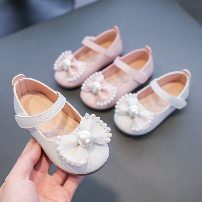 Lovely Girl Mary Jane Children's Fashion Pearl Elegant Baby Princess