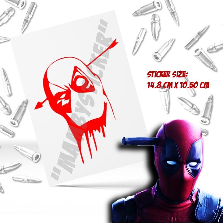 Car Sticker/Deadpool Collection PT03/Size A6/Ready Stock(FREE GIFT ...