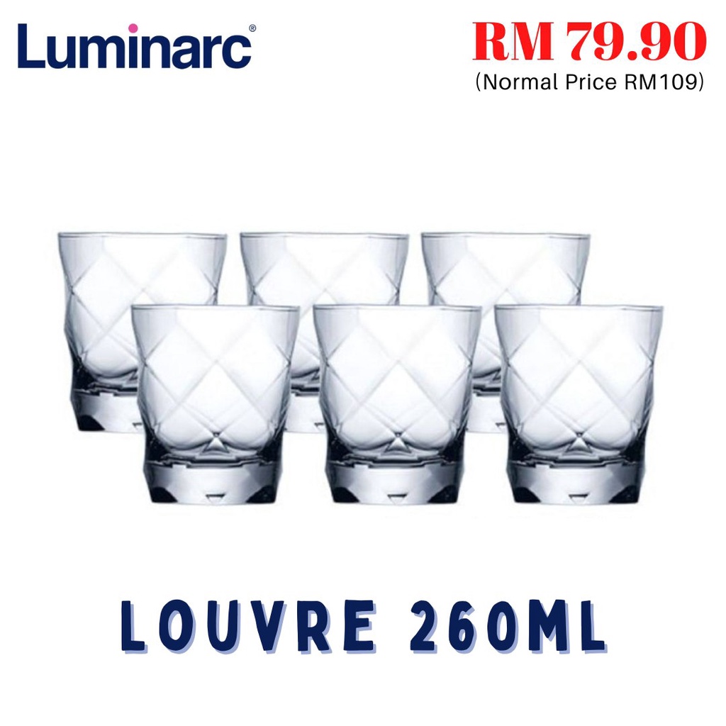 Set Gelas Luminarc 6pcs Set Glassware 6pcs Luminarc Glass Ready Stock Shopee Malaysia 5368