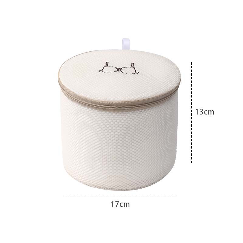 Beige Clothes Mesh Laundry Bag Baby Clothes Washing Bag Thickened