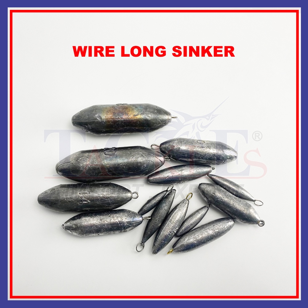 Batu Ladung (19g-148g) Wire Long Sinker Long Drop Sinker Batu Ladung ...