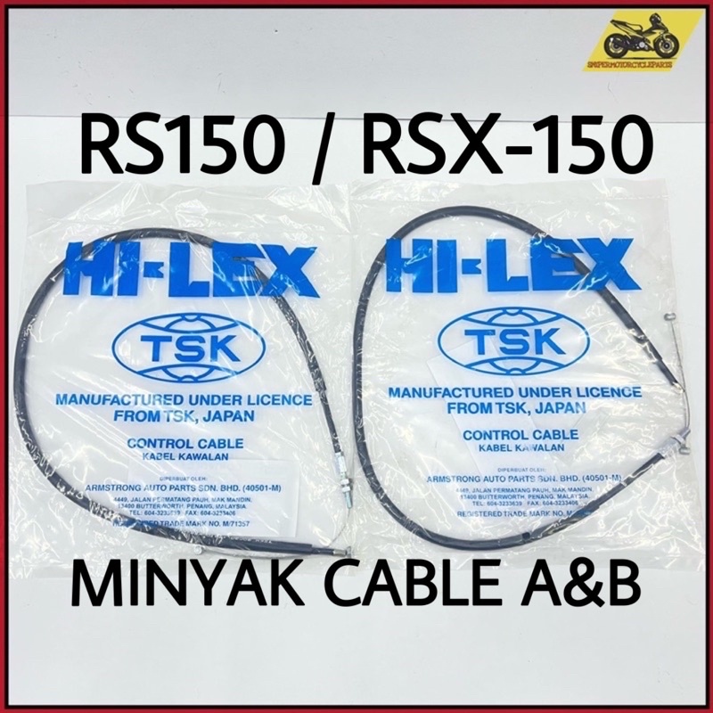 Honda Rs150 Rs 150 Rsx Rs X 150 Throttle Cable A And B Tali Minyak 1791017920 K56 N10 Tsk 6001