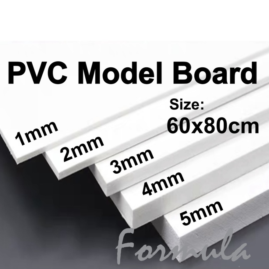 PVC Model Board / Modelling Board 60x80cm - Thickness 1,2,3,5mm ...