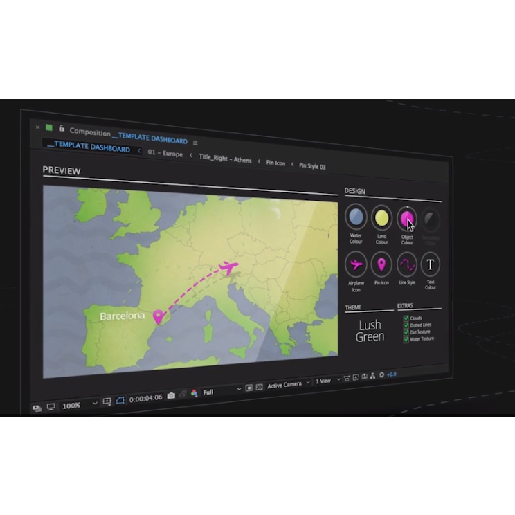 After Effect Template - Flight Maps - Visualize Where You're Travelling ...