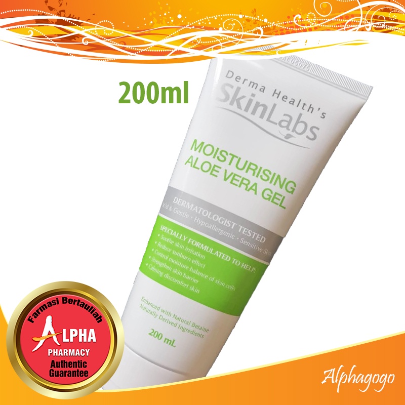 Derma Health's SkinLabs Moisturising Aloe Vera Gel ( 200ml / 3 X 200ml
