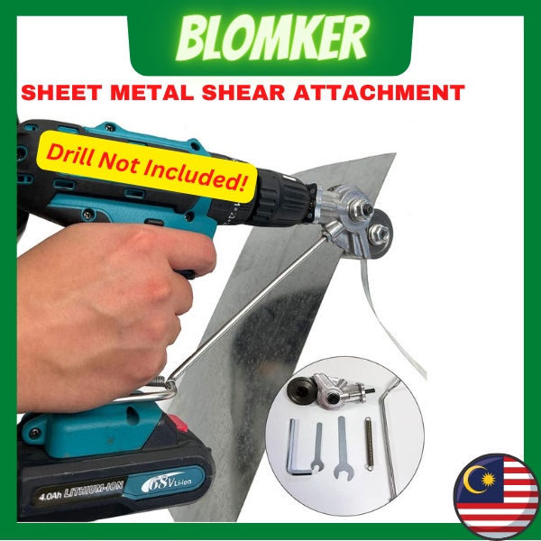 Metal shear discount attachment for drill