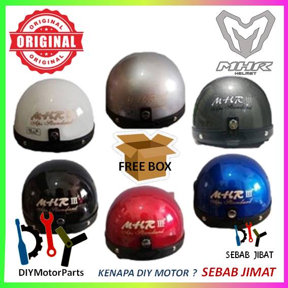 MHR HALF CUT HELMET TOPI MHT III Steng Kura Kura Half Cut Helmet (All ...