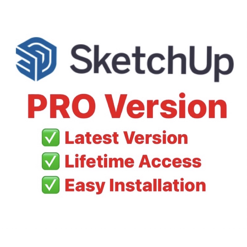 SketchUp Pro 2024 Sketch Up Pro Lifetime Full Package Bundle + Vray