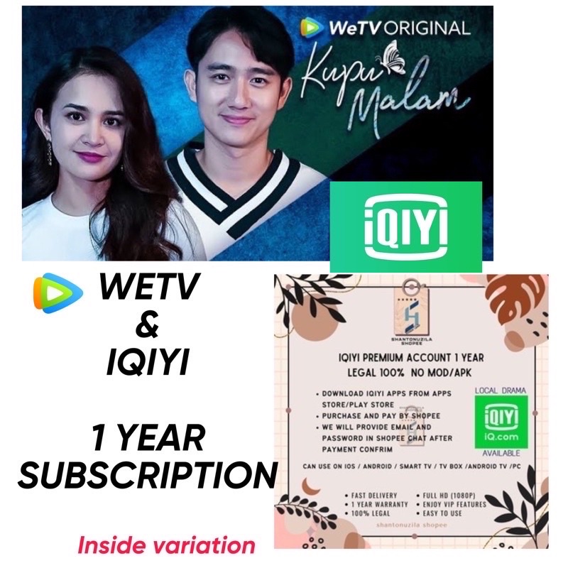 IQIYI PREMIUM VIP MALAYSIA 1 YEAR Shopee Malaysia
