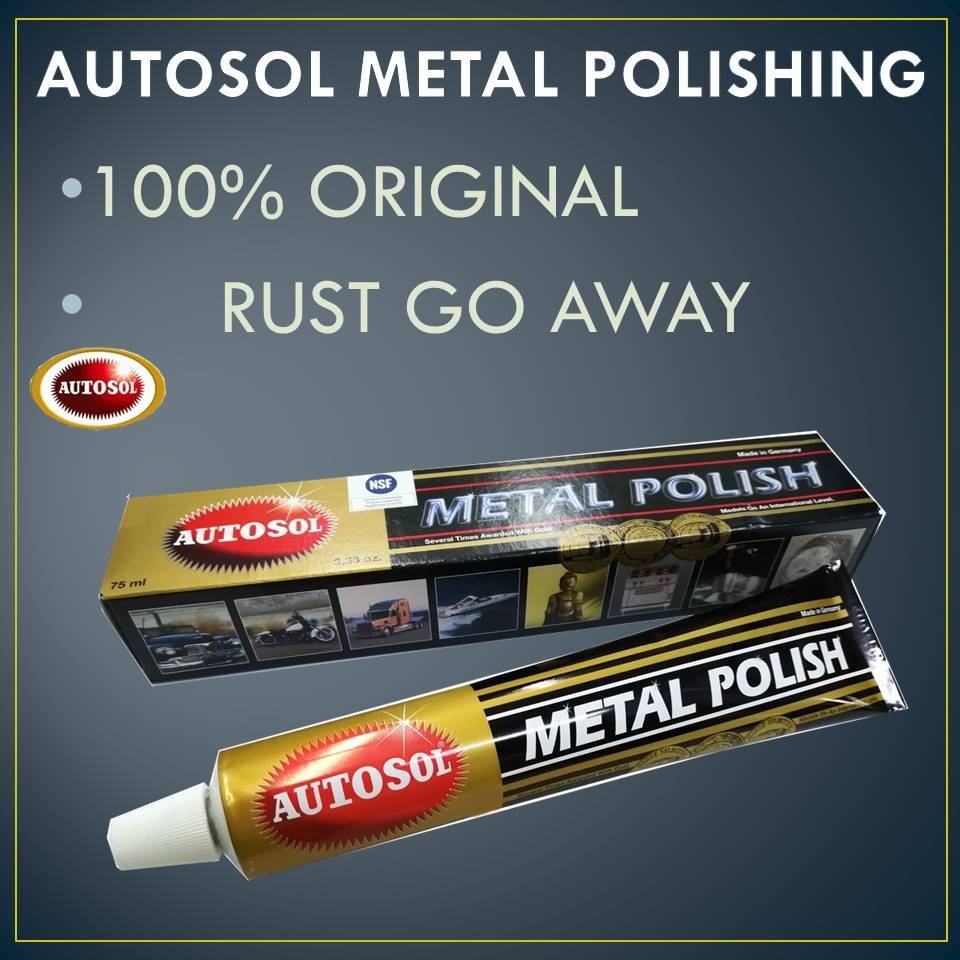 Autosol Metal Polish ( 75ml ) Tembaga Rust Prevention Stainless Steel
