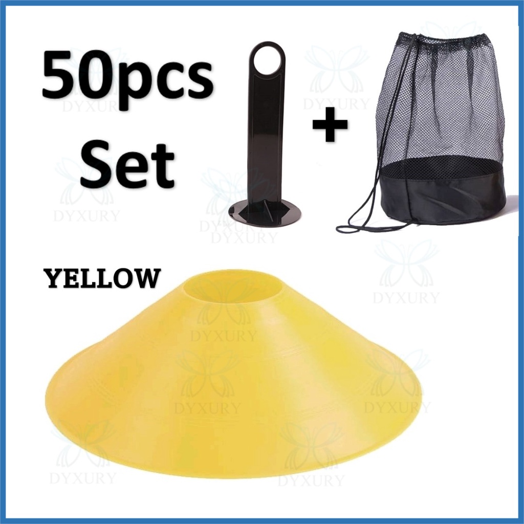 *PREMIUM* NEW 50pcs Soccer Cones Football Training Cones Marker Disc