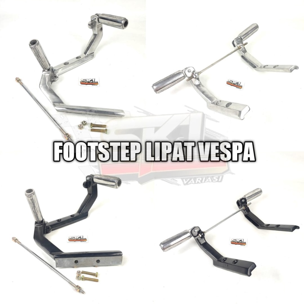 REPLIKA Vespa Foot Folding Footstep Vespa Folding model Best SIP Replica Passenger Footrest