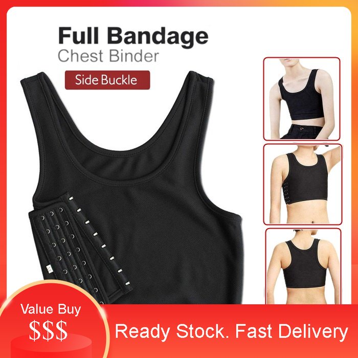 Chest Binder Short Buckle Breathable Breast Binder Tomboy Binder Bra Tomboy  Comfortable Breathable Non Bandage