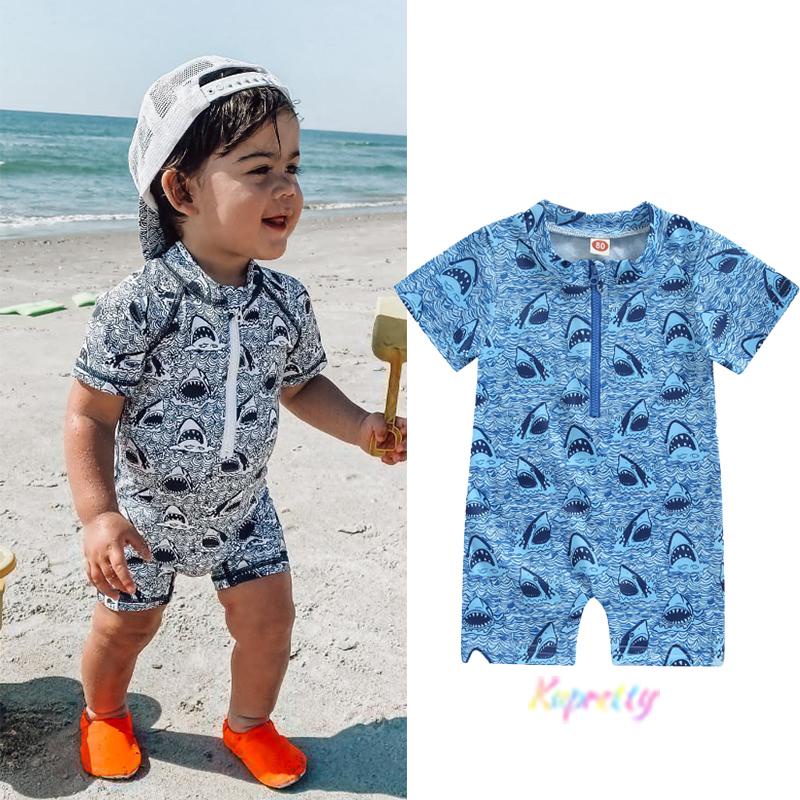 Baby boy hot sale swim romper